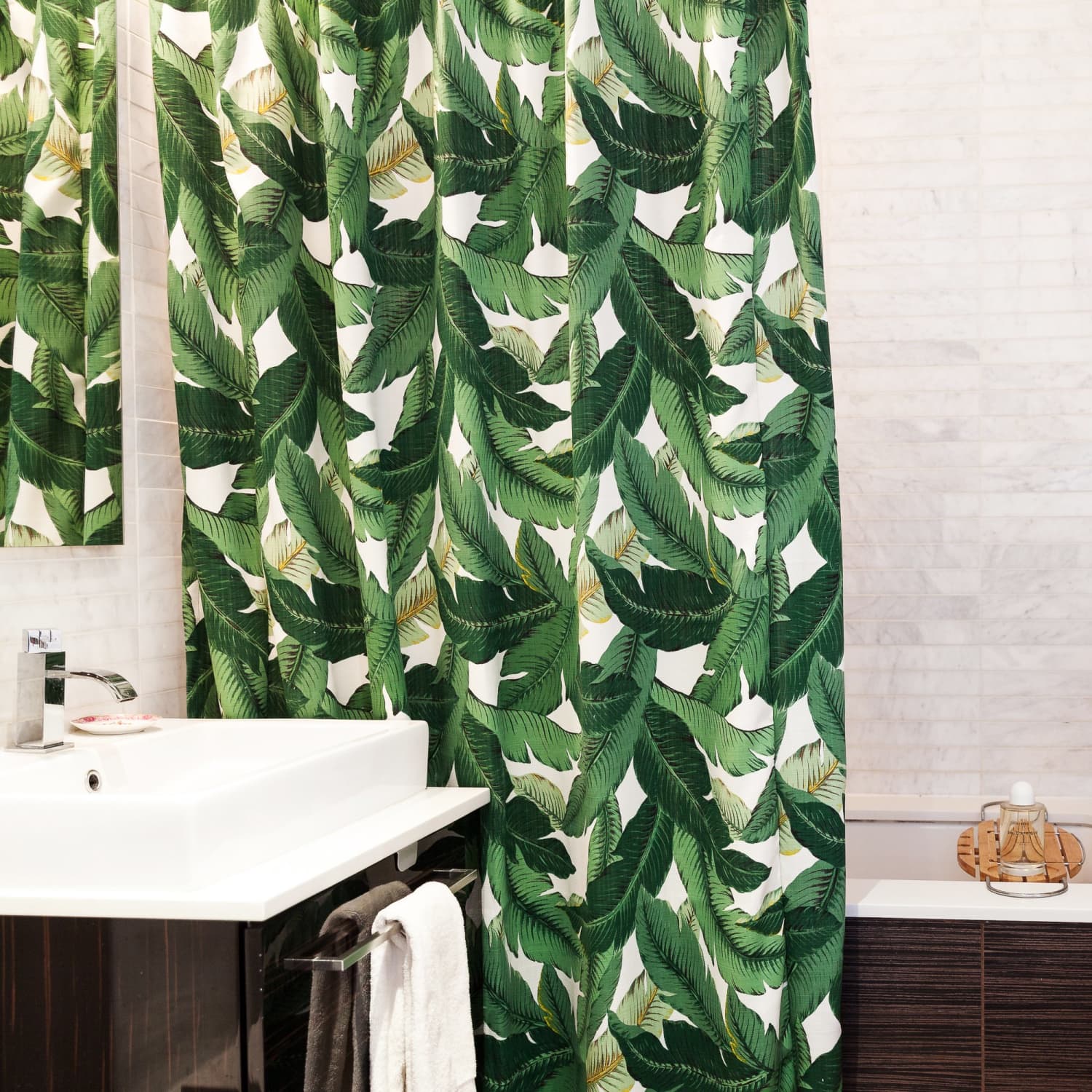 Patterned clearance shower curtain